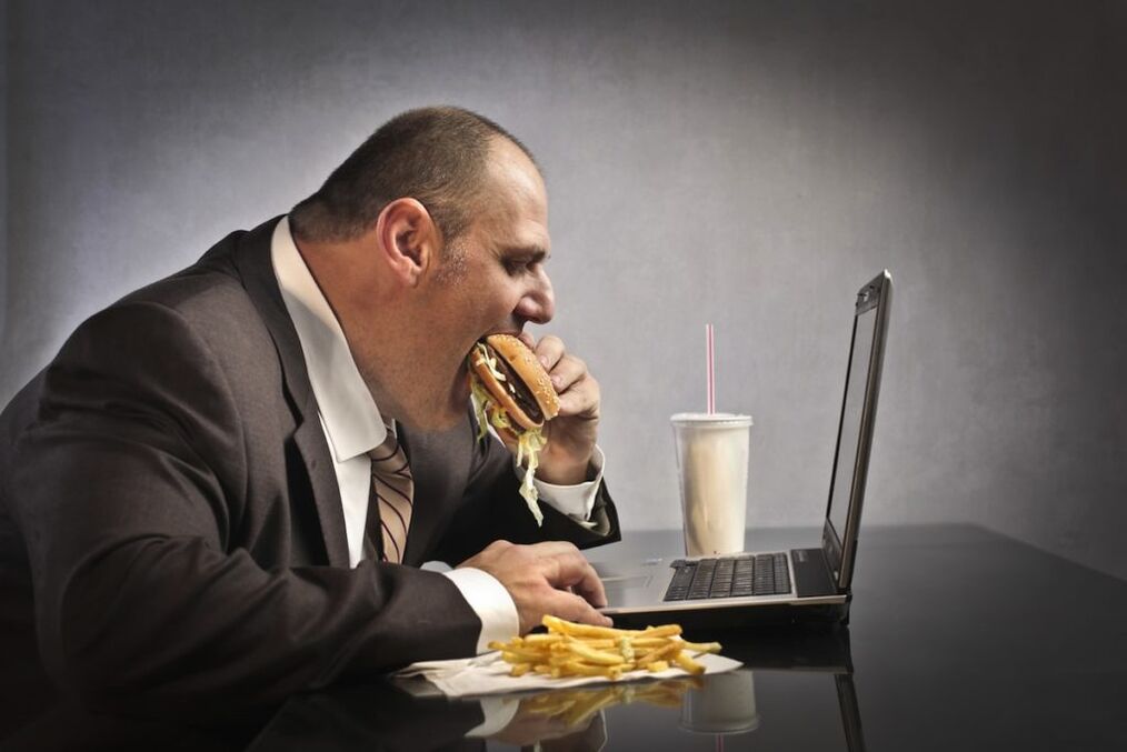 snacks and sedentary work as a cause of prostatitis and hemorrhoids